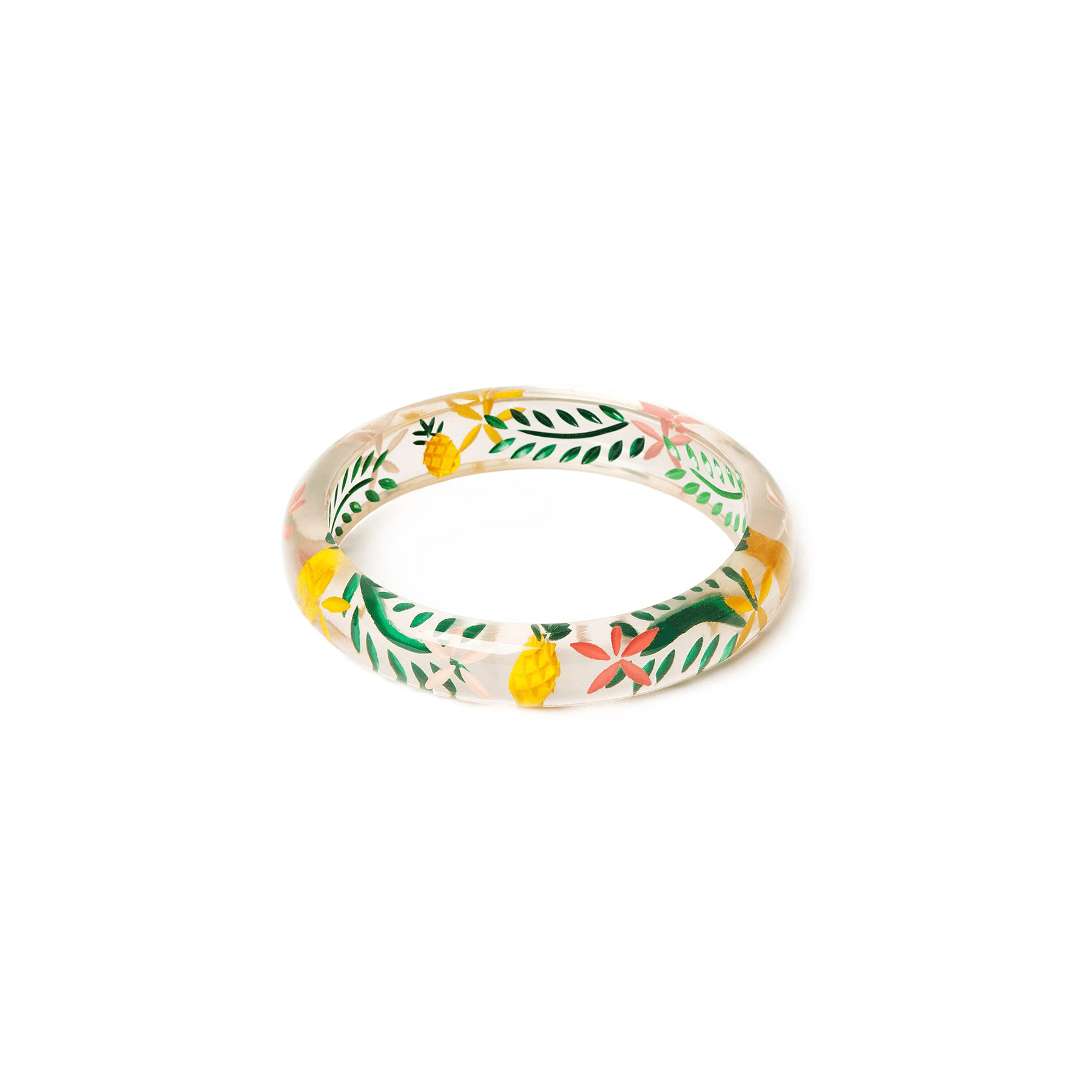 MIDI PINEAPPLE CLEAR BANGLE - DUCHESS FIT - The Proper Pinup